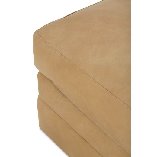 Picture of Madeline Leather Built to Floor Ottoman